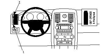 Instrumentpanel med ratt och kontroller för Chrysler 300C/Touring 05-10.