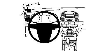 Bild av bilens instrumentbräda och ratt för Opel Insignia 09-15.