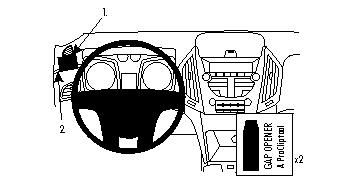 Bild av instrumentbräda för Chevrolet Equinox 10-15, med detaljerad delplacering.