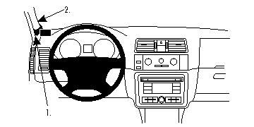 Instrumentbräda med ratt, kontroller och luftventiler, Skoda Fabia 08-14.