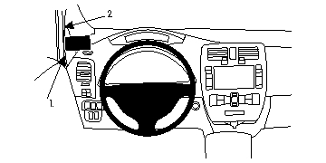 Brodit ProClip, Nissan Leaf 11-17 i gruppen Billjud / Vad passar i min bil / Nissan / Leaf / Leaf 2011-2017 hos BRL (240804707)