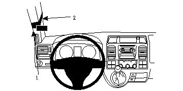 Volkswagen Caravelle 10-15, Vänster, Hög