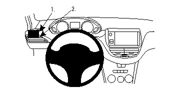 Brodit ProClip, Peugeot 2008/208 12-19 i gruppen Billjud / Vad passar i min bil / Peugeot / Peugeot 2008 / Peugeot 2008 2013-2019 hos BRL (240804765)