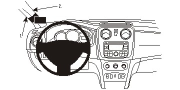 Brodit ProClip, Dacia Sandero 13-21 i gruppen Billjud / Vad passar i min bil / Dacia / Dacia Sandero / Dacia Sandero 2012-2021 hos BRL (240804898)