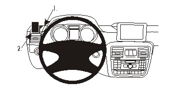 Brodit ProClip, Mercedes Benz G-Class 13-18 i gruppen Billjud / Vad passar i min bil / Mercedes / G-wagon hos BRL (240804934)
