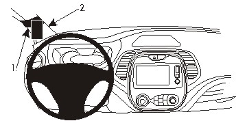 Brodit ProClip, Renault Captur 14-19 i gruppen Billjud / Vad passar i min bil / Renault / Captur / Captur 2013-2019 hos BRL (240804943)