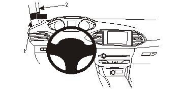 Brodit ProClip, Peugeot 308 14-21 i gruppen Billjud / Vad passar i min bil / Peugeot / Peugeot 308 / Peugeot 308 2014-2021 hos BRL (240804953)