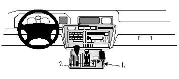 ProClip Monteringsbygel Lexus LX Serie 95-98, Konsol i gruppen Billjud / Vad passar i min bil / Lexus hos BRL Electronics (240832462)