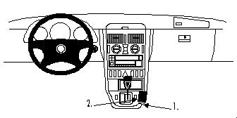 Brodit ProClip, Mercedes Benz SLK-Class 97-04 i gruppen Billjud / Vad passar i min bil / Mercedes / SLK / SLK 1997-2004 hos BRL (240832496)