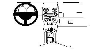 ProClip Monteringsbygel Volkswagen Beetle 98-02, Konsol i gruppen Billjud / Vad passar i min bil / Volkswagen / Beetle / Beetle 1998-2010 hos BRL Electronics (240832609)