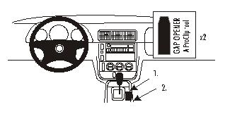 Brodit ProClip, Mercedes Benz M-Class/ML 00-04 i gruppen Billjud / Vad passar i min bil / Mercedes / ML hos BRL (240832905)