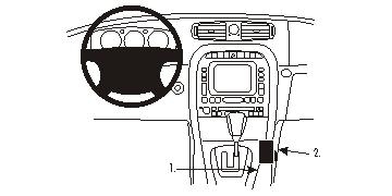 Brodit ProClip, Jaguar XJ 03-09 i gruppen Billjud / Vad passar i min bil / Jaguar hos BRL (240833385)