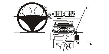 Diagram av instrumentpanelen i en BMW 1 E81/E82/E87/E88.