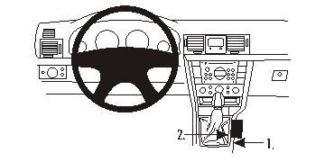 ProClip Monteringsbøyle Opel Vectra 06-10, Konsoll i gruppen Billyd / Hva passer i min bil  / Opel / Vectra / Vectra 2002-2008 hos BRL Electronics (240833678)