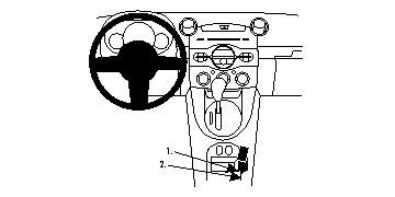 ProClip Monteringsbygel Mazda 2 10-13, Konsol i gruppen Billjud / Vad passar i min bil / Mazda / Mazda 2 / Mazda 2 2007- hos BRL Electronics (240834554)