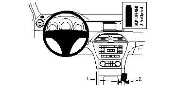 Interiör av Mercedes Benz C-Klass 11-14, med kontroller och instrumentpanel.