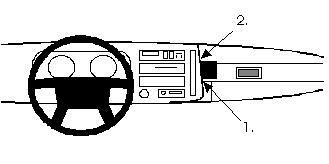 ProClip Monteringsbøyle Volvo 480 ES 86-95, Vinklet i gruppen Billyd / Hva passer i min bil  / Volvo / Volvo 440/460/480 hos BRL Electronics (240851504)