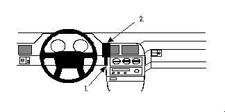 ProClip Monteringsbygel Volvo 960 91-97, Centrerad i gruppen Billjud / Vad passar i min bil / Volvo / Volvo 940/960 / Volvo 940/960 1991-1998 hos BRL Electronics (240851509)