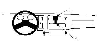 ProClip Monteringsbøyle Ford Sierra 82-86, Sentrert i gruppen Billyd / Hva passer i min bil  / Ford / Sierra / Sierra 1982-1993 hos BRL Electronics (240851514)