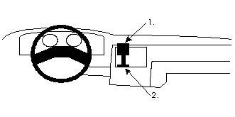 ProClip Monteringsbygel Ford Escort 86-90, Centrerad i gruppen Billjud / Vad passar i min bil / Ford / Escort / Escort 1980-1990 hos BRL Electronics (240851543)