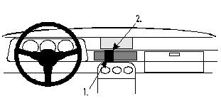 Brodit ProClip, Porsche 924/944 76-88 i gruppen Billjud / Vad passar i min bil / Porsche / 924 / 924 1976-1988 hos BRL (240851554)