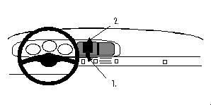 Brodit ProClip, Porsche 944/968 86-90 i gruppen Billjud / Vad passar i min bil / Porsche / 944 / 944 1981-1991 hos BRL (240851580)