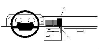 ProClip Monteringsbøyle Nissan Terrano 87-93, Sentrert i gruppen Billyd / Hva passer i min bil  / Nissan / Terrano hos BRL Electronics (240851836)