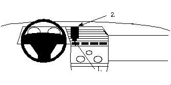 ProClip Monteringsbygel Alfa Romeo 164 89-90, Centrerad i gruppen Billjud / Vad passar i min bil / Alfa Romeo hos BRL Electronics (240851846)