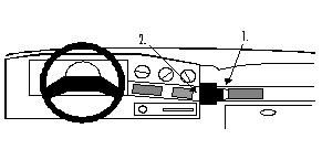 ProClip Monteringsbygel Ford Taurus 89-90, Vinklad i gruppen Billjud / Vad passar i min bil / Ford / Taurus / Taurus 1986-1995 hos BRL Electronics (240851870)