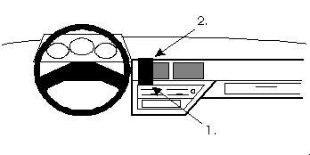 ProClip Monteringsbygel Nissan Micra 88-92, Centrerad i gruppen Billjud / Vad passar i min bil / Nissan / Micra / Micra K10 1982-1993 hos BRL Electronics (240851872)