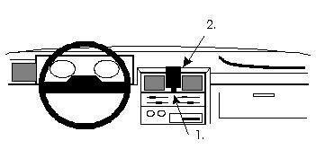 ProClip Monteringsbøyle Nissan Patrol 89-94, Sentrert i gruppen Billyd / Hva passer i min bil  / Nissan / Patrol hos BRL Electronics (240851876)