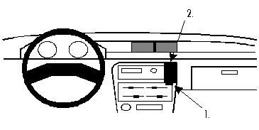 ProClip Monteringsbygel Suzuki Swift 89-91, Vinklad i gruppen Billjud / Vad passar i min bil / Suzuki hos BRL Electronics (240851885)