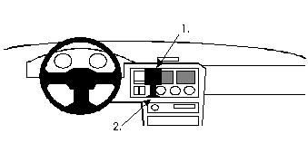 ProClip Monteringsbøyle Ford Escort 91-95, Sentrert i gruppen Billyd / Hva passer i min bil  / Ford / Escort / Escort 1990-1995 hos BRL Electronics (240851901)