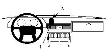 ProClip Monteringsbøyle Volvo 240 75-80, Sentrert i gruppen Billyd / Hva passer i min bil  / Volvo / Volvo 240 / Volvo 240 1974-1993 hos BRL Electronics (240851902)