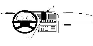 ProClip Monteringsbygel Fiat Croma 91-96, Centrerad i gruppen Billjud / Vad passar i min bil / Fiat / Croma hos BRL Electronics (240851931)