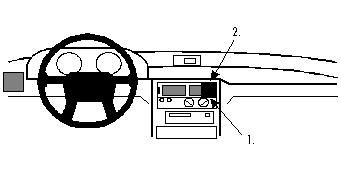 ProClip Monteringsbygel Mitsubishi Expo, Space Runner, Space Wagon, Centrerad i gruppen Billjud / Vad passar i min bil / Mitsubishi hos BRL Electronics (240851950)