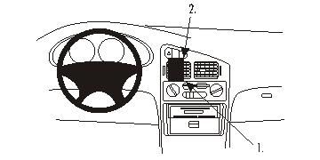 ProClip Monteringsbygel Mitsubishi Colt 92-95/Lancer 93-95, Centrerad i gruppen Billjud / Vad passar i min bil / Mitsubishi hos BRL Electronics (240851974)