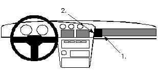 ProClip Monteringsbygel Toyota Supra 86-93, Vinklad i gruppen Billjud / Vad passar i min bil / Toyota / Supra / Supra 1986-1992 hos BRL Electronics (240851981)