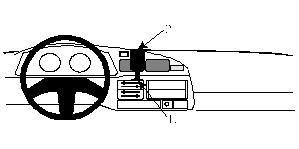 En illustration av en dashboard i Toyota LandCruiser Hg 80.
