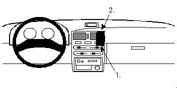 ProClip Monteringsbøyle Toyota Starlet 92-95, Sentrert i gruppen Billyd / Hva passer i min bil  / Toyota / Starlet / Starlet 1996-1999 hos BRL Electronics (240852002)