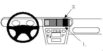 ProClip Monteringsbøyle Opel Senator 91-93, Sentrert i gruppen Billyd / Hva passer i min bil  / Opel / Senator / Senator 1987-1993 hos BRL Electronics (240852010)