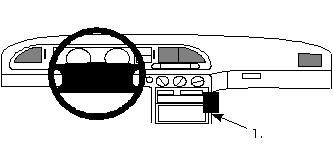Instrumentbräda med ratt, mätare och kontroller för Ford Mondeo 93-96.
