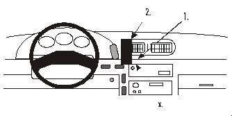 ProClip Monteringsbøyle Nissan Serena 93-00, Sentrert i gruppen Billyd / Hva passer i min bil  / Nissan / Vanette hos BRL Electronics (240852040)