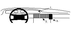 ProClip Monteringsbøyle Audi V8 91-93, Sentrert i gruppen Billyd / Hva passer i min bil  / Audi / Audi V8 / Audi V8 1990-1993 hos BRL Electronics (240852050)