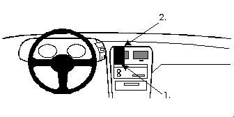 ProClip Monteringsbygel Nissan 300 ZX 90-96, Centrerad i gruppen Billjud / Vad passar i min bil / Nissan / 300 ZX hos BRL Electronics (240852053)