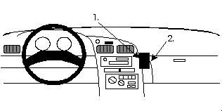 ProClip Monteringsbygel Toyota Celica 94-99, Vinklad i gruppen Billjud / Vad passar i min bil / Toyota / Celica / Celica 1994-1999 hos BRL Electronics (240852059)
