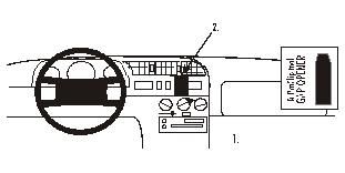 ProClip Monteringsbygel Fiat Ducato 95-01, Centrerad i gruppen Billjud / Vad passar i min bil / Fiat / Ducato hos BRL Electronics (240852072)