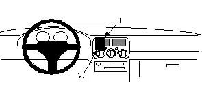 ProClip Monteringsbygel Subaru Impreza 94-97, Centrerad i gruppen Billjud / Vad passar i min bil / Subaru hos BRL Electronics (240852078)