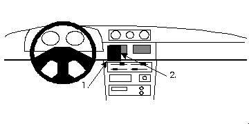 ProClip Monteringsbygel Daihatsu Rocky 90-01, Centrerad i gruppen Billjud / Vad passar i min bil / Daihatsu hos BRL Electronics (240852107)