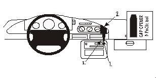 ProClip Monteringsbygel Ford Taurus 92-95, Vinklad i gruppen Billjud / Vad passar i min bil / Ford / Taurus / Taurus 1986-1995 hos BRL Electronics (240852109)